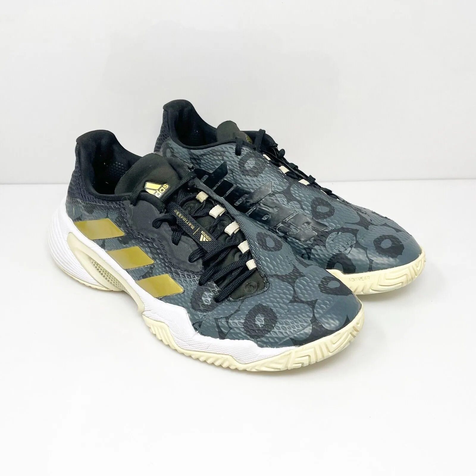 Adidas Womens Barricade H67700 Gray Running Shoes Sneakers Size 7.5
