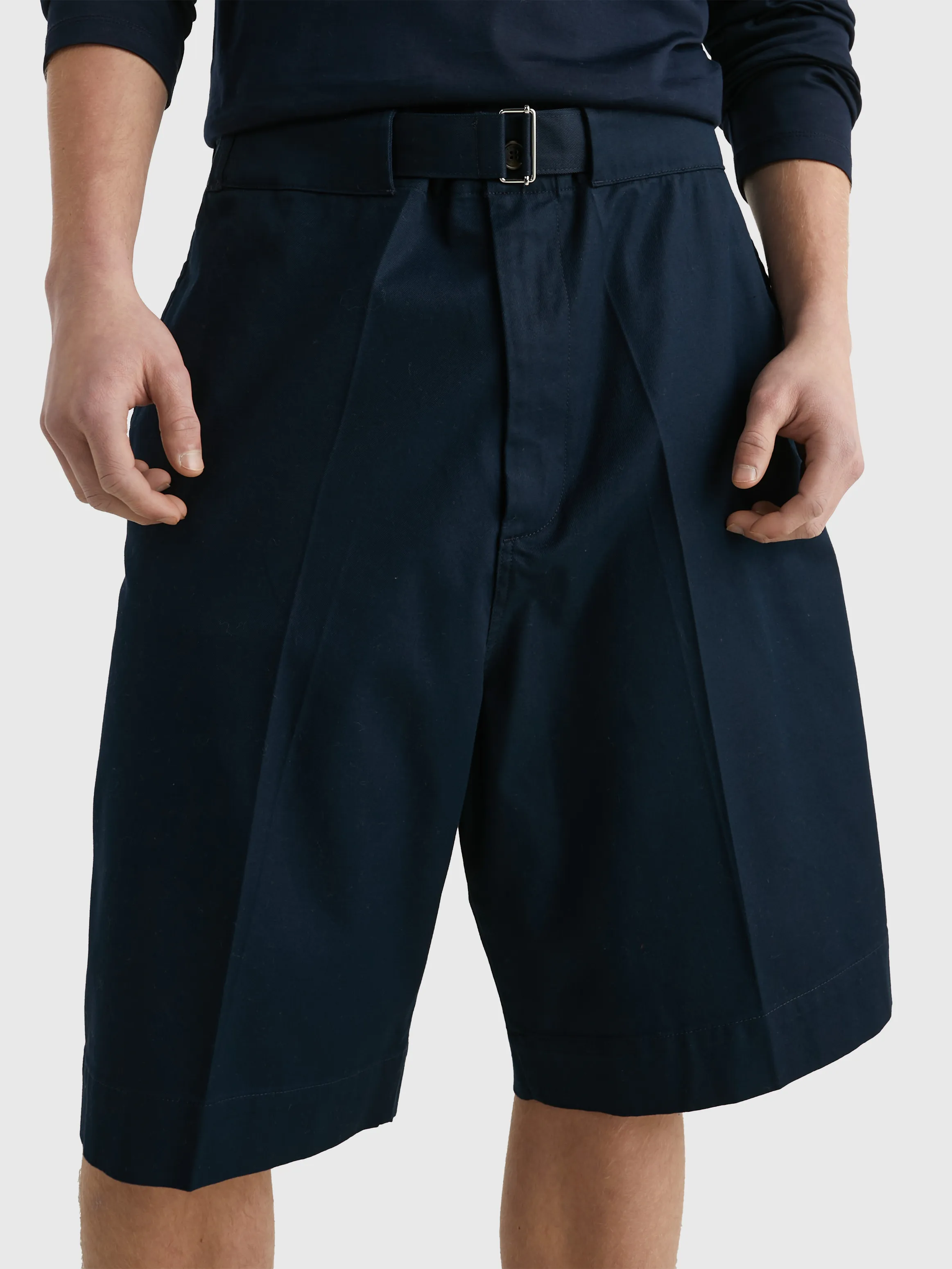 Belted Wide Leg Relaxed Fit Shorts | Shorts | Tommy Hilfiger