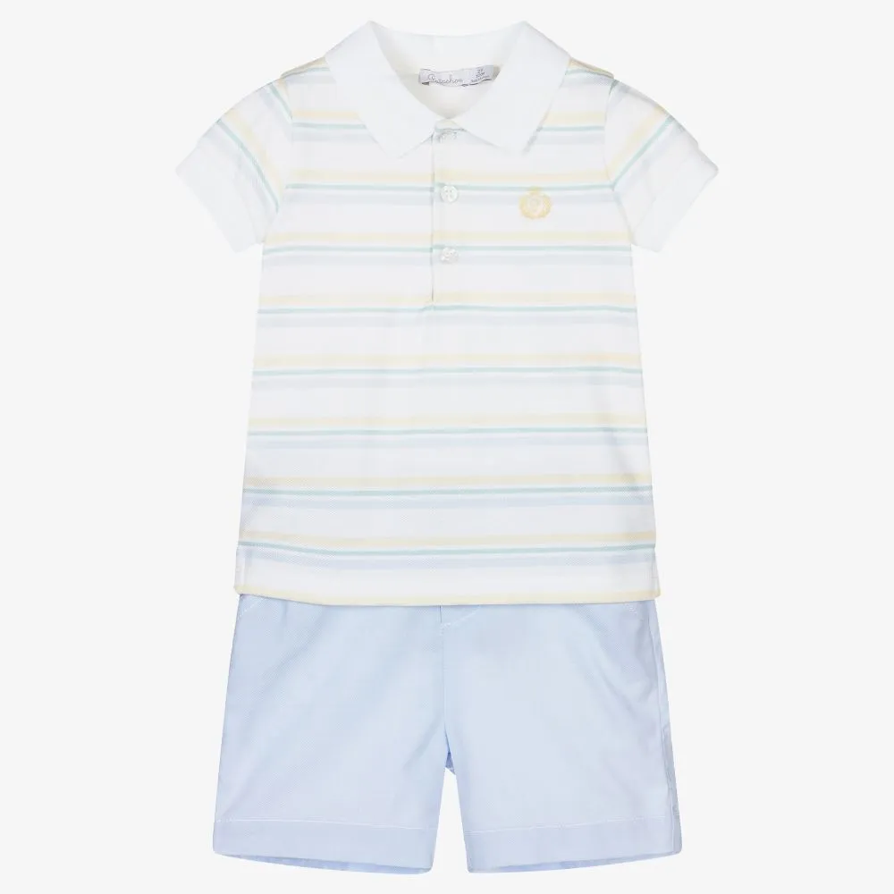 Boys Blue Shorts Set