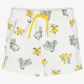 Boys Ivory Cotton Shorts