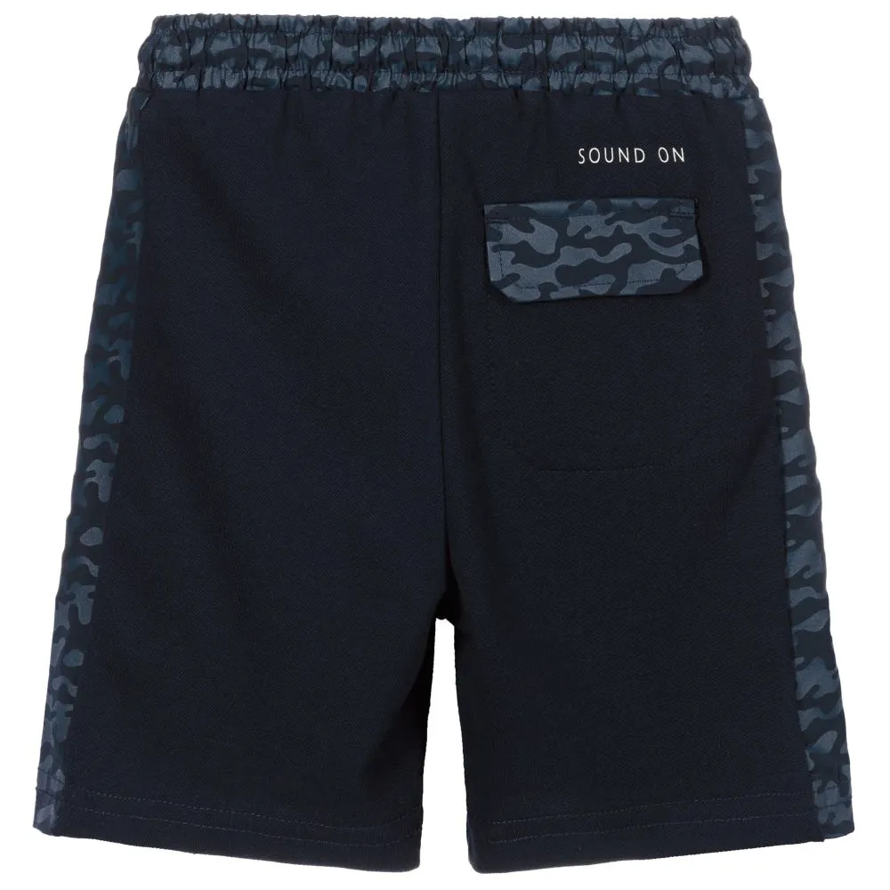 Boys Navy Blue Jersey Shorts