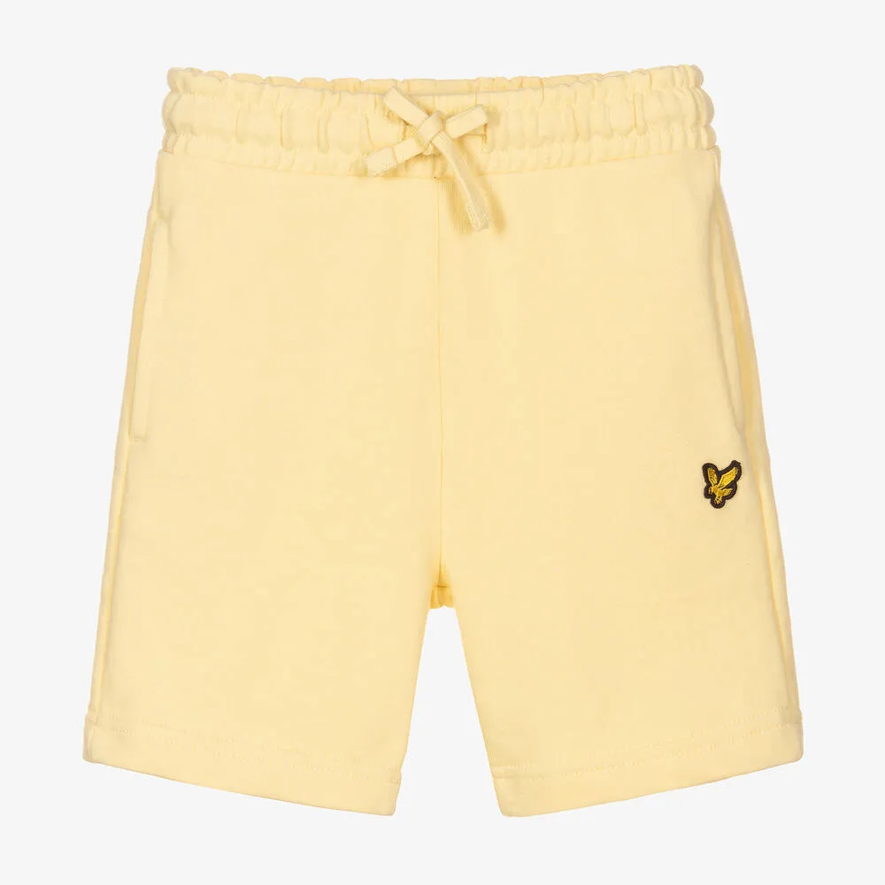 Boys Yellow Cotton Shorts