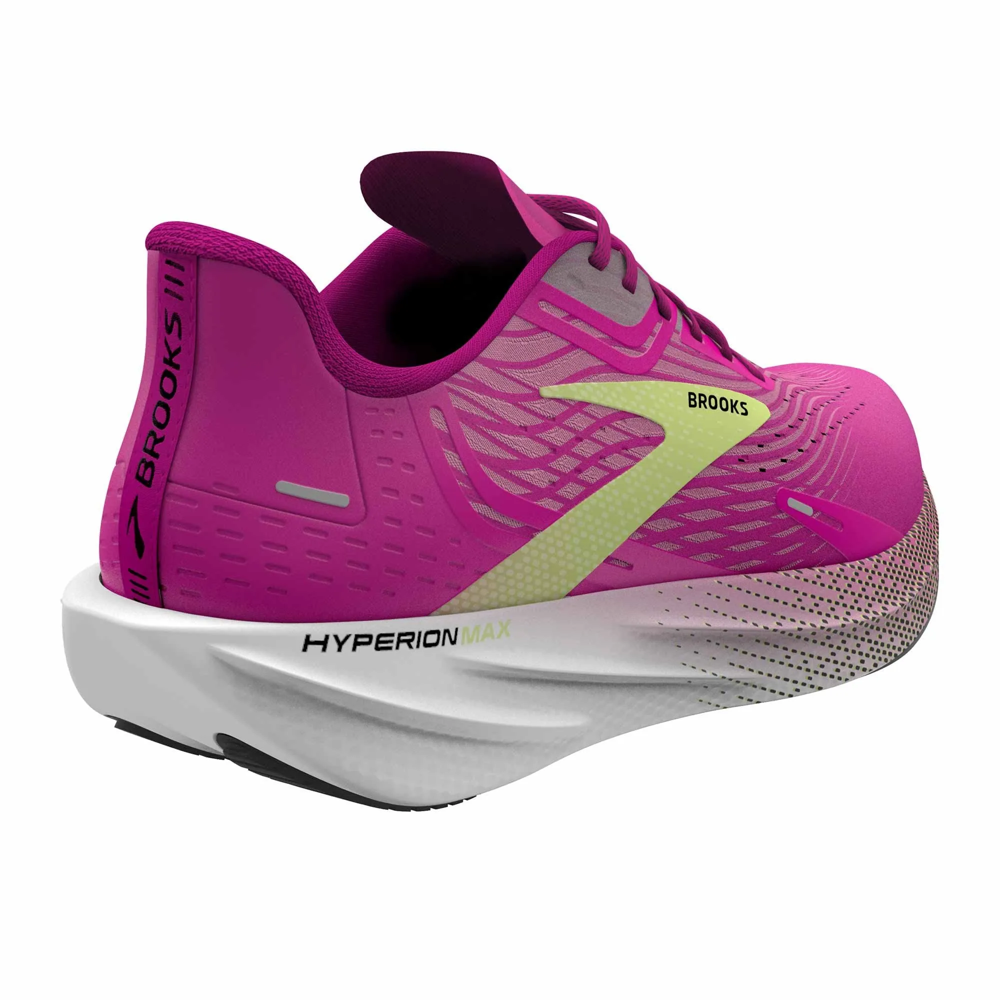 Brooks  Hyperion Max Womens Running Shoes Pink Glo/Green/Black