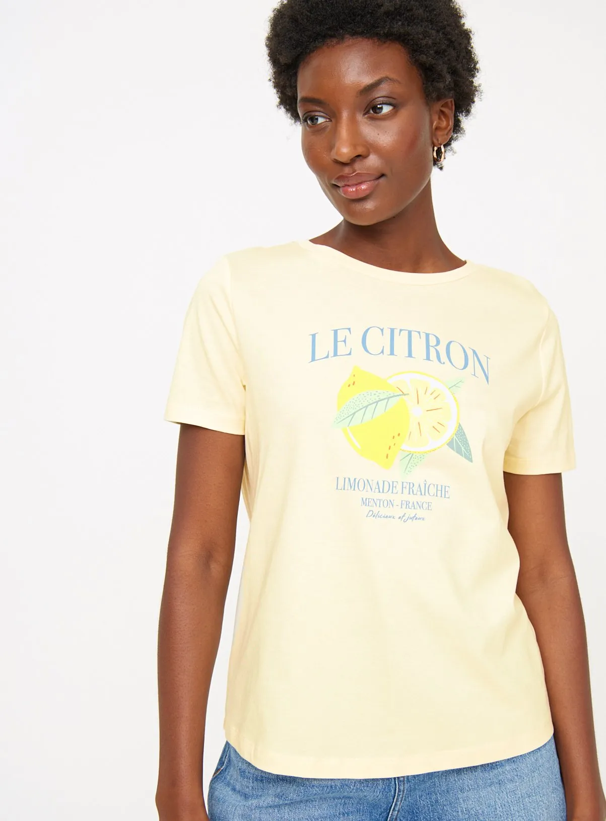 Buy White Lemon Slogan T-Shirt 26 | T-shirts | Tu