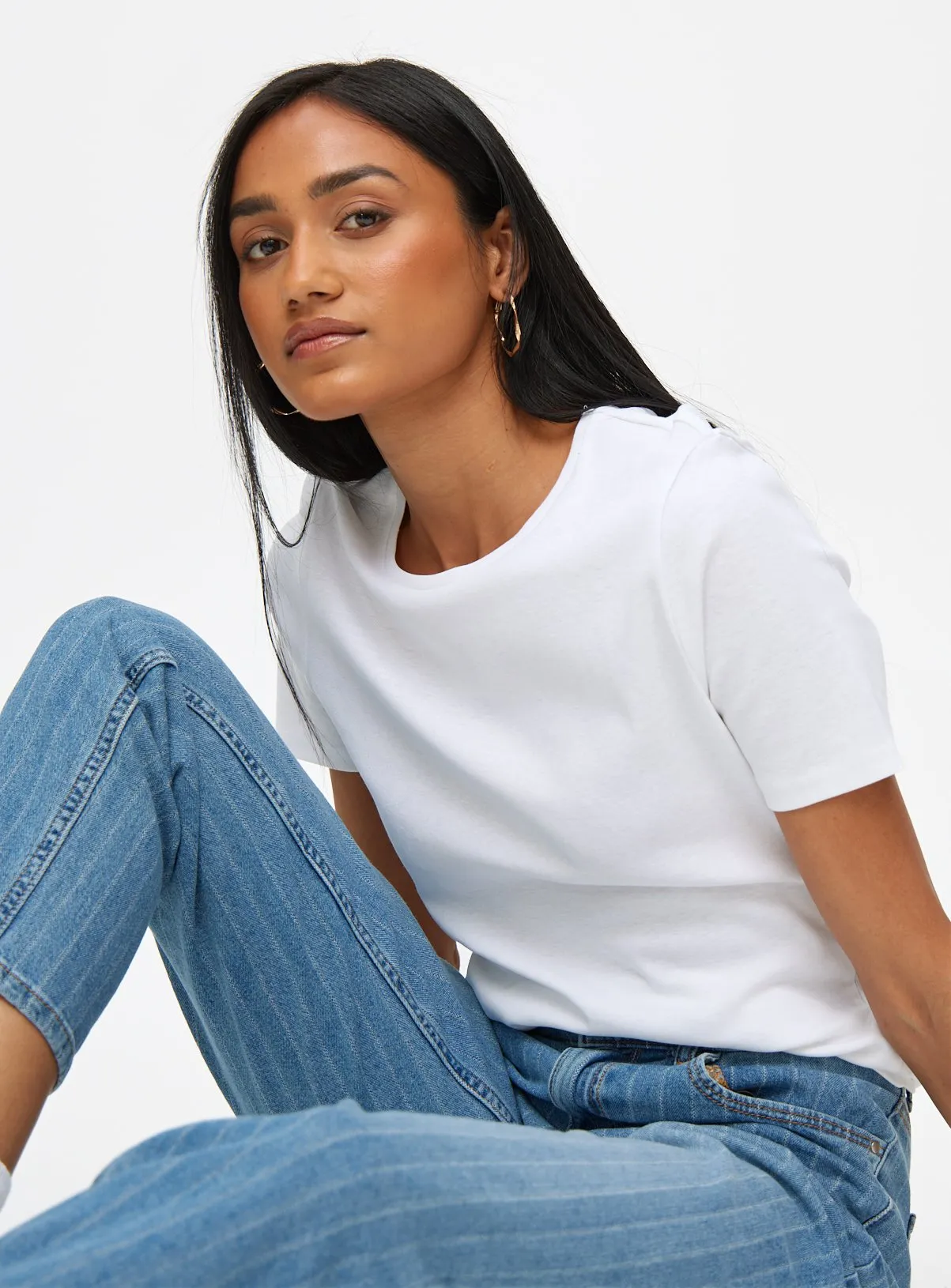 Buy White Slim Fit T-Shirt 20 | T-shirts | Tu