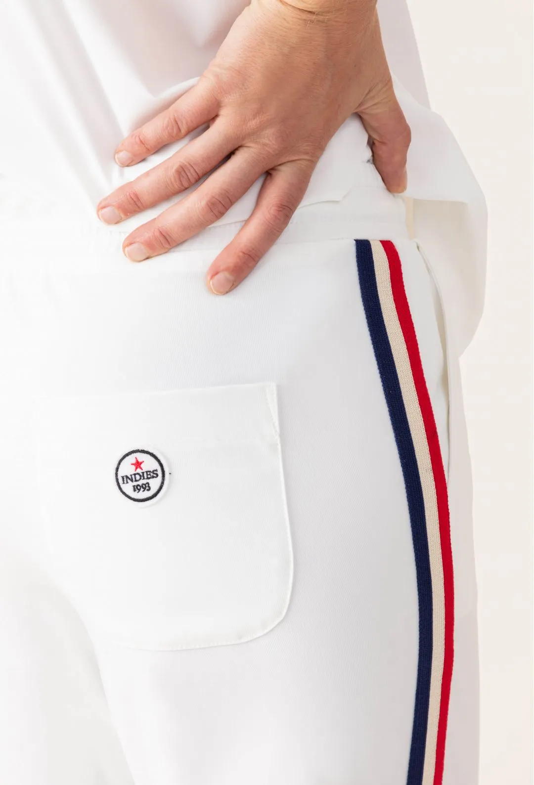 Deborah Tech Jersey Trousers - Blanc