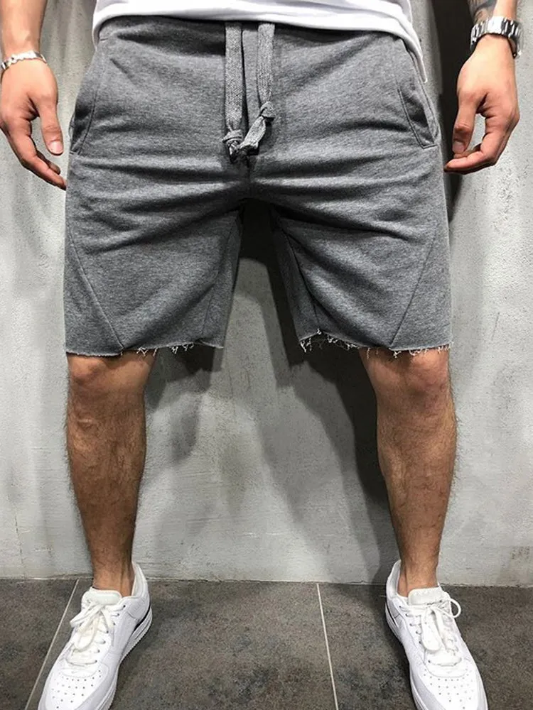   Drawstring Athletic Sports Shorts Training Workout Shorts with Pockets   