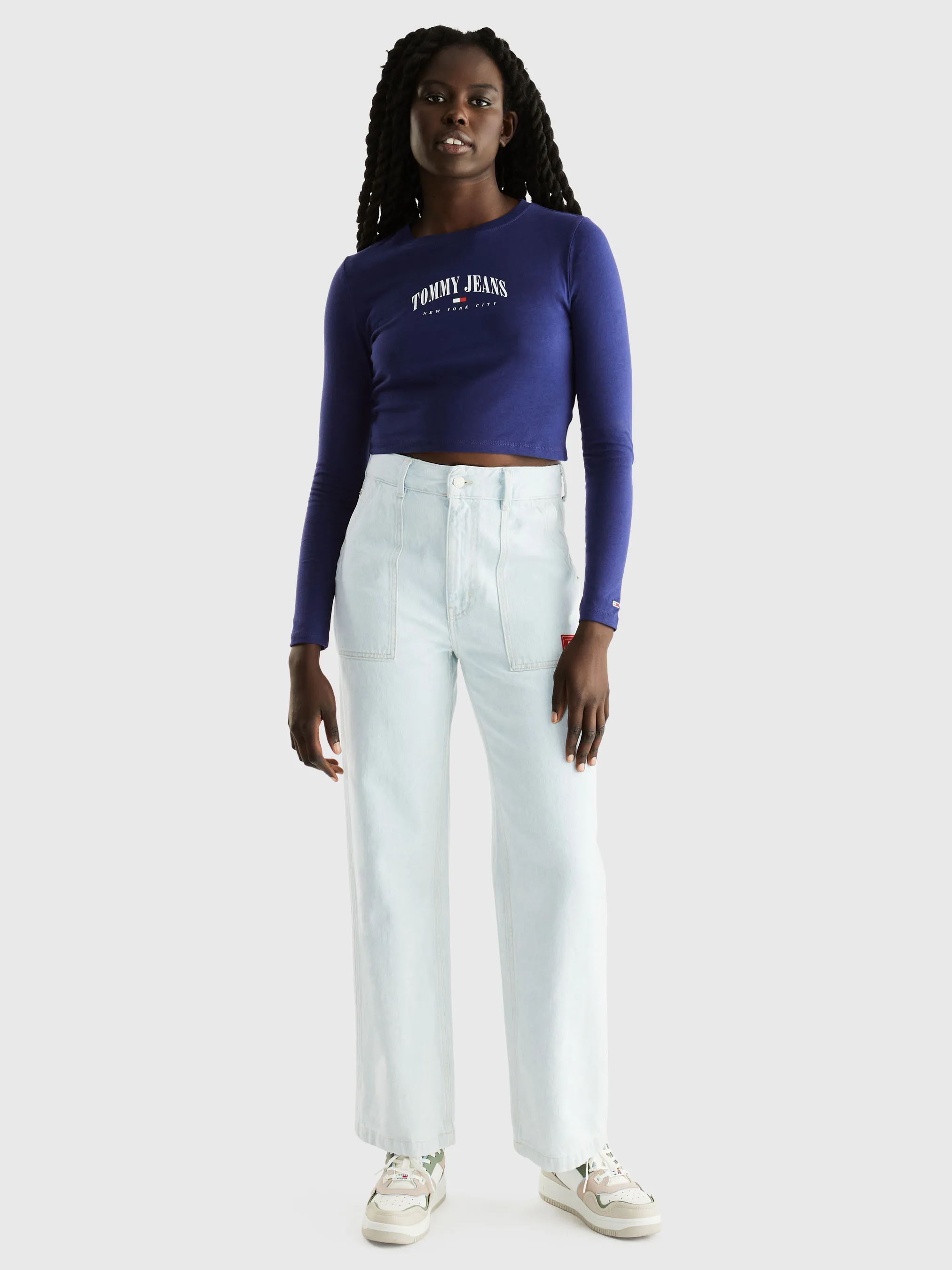 Essential Cropped Long Sleeve T-Shirt | T-Shirts | Tommy Jeans