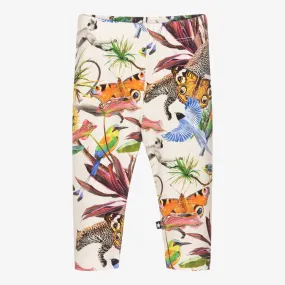 Girls Ivory Jungle Leggings