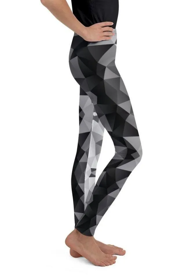 Glass Geometric Youth Leggings