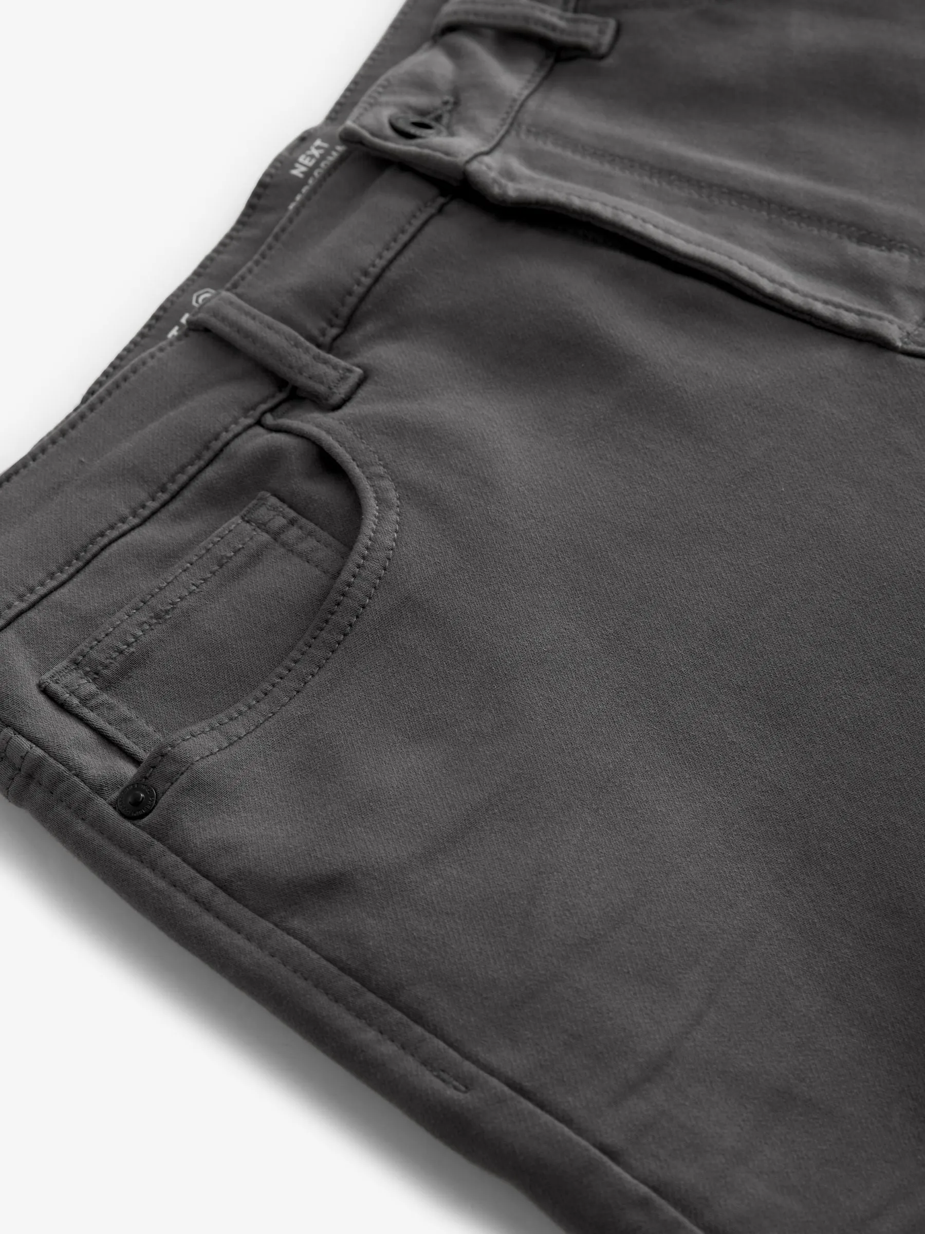 Grey Charcoal Slim Fit Comfort Stretch Jeans