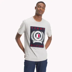 Grey Tommy Hilfiger Crest T-Shirt | T-Shirts | Tommy Hilfiger