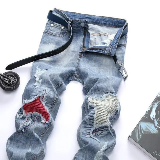 Hip Hop Distressed Jeans For Men