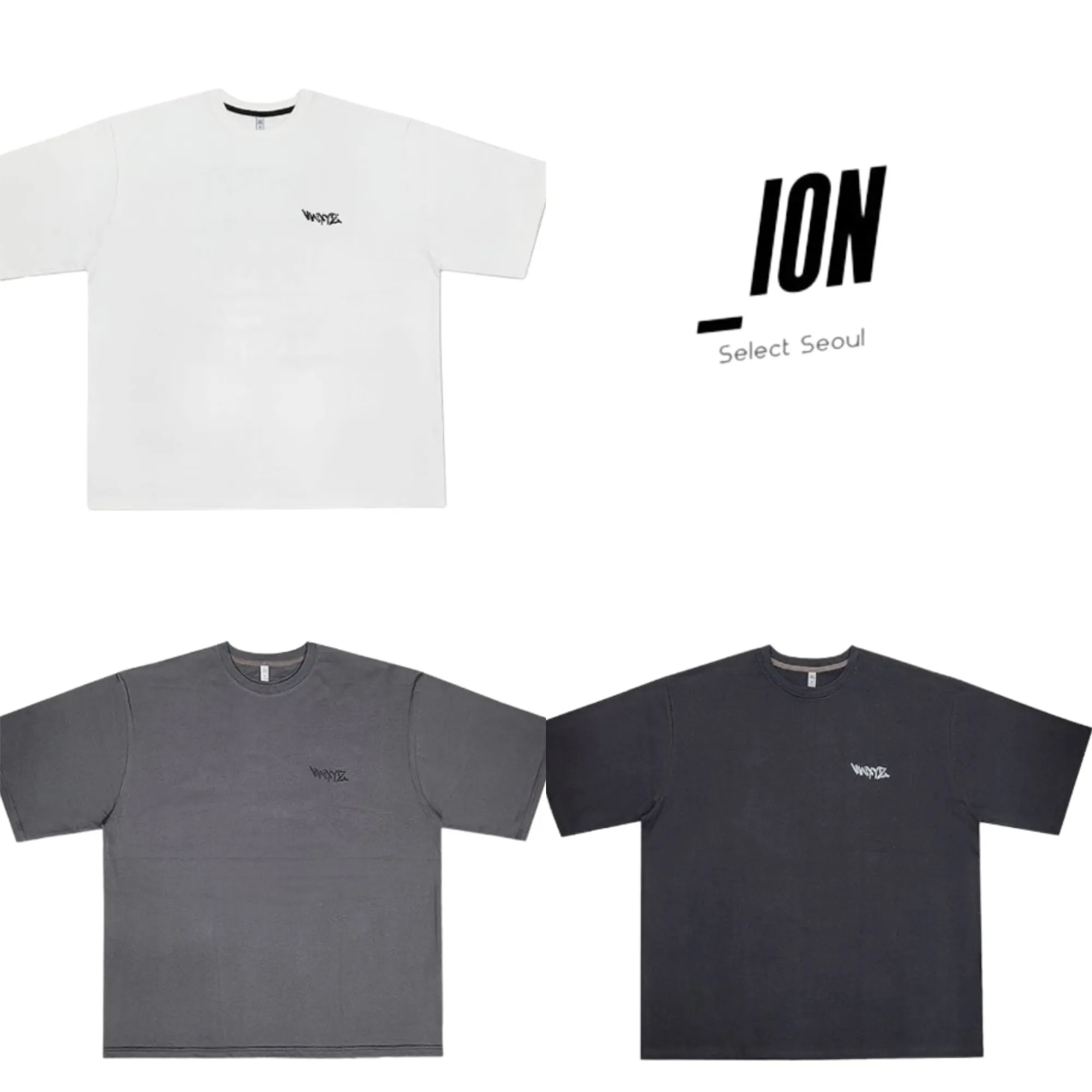 IONSEOUL  |Unisex Street Style Plain Cotton Logo T-Shirts