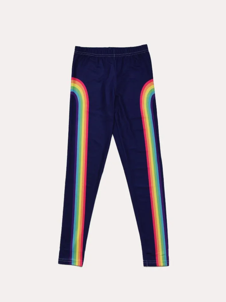     ISCREAM  Girls' Rainbow Leggings    