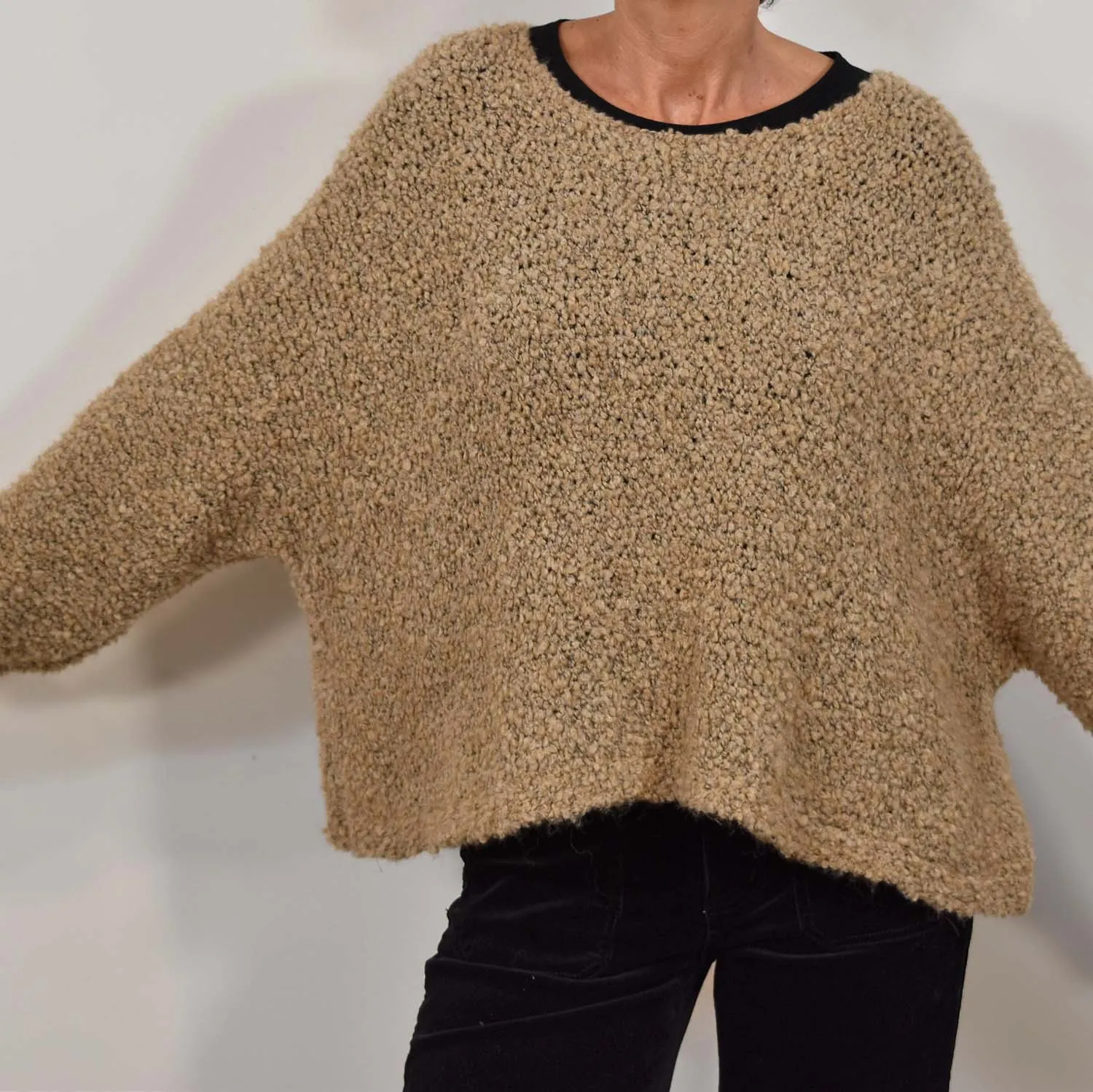 Jersey borreguito camel