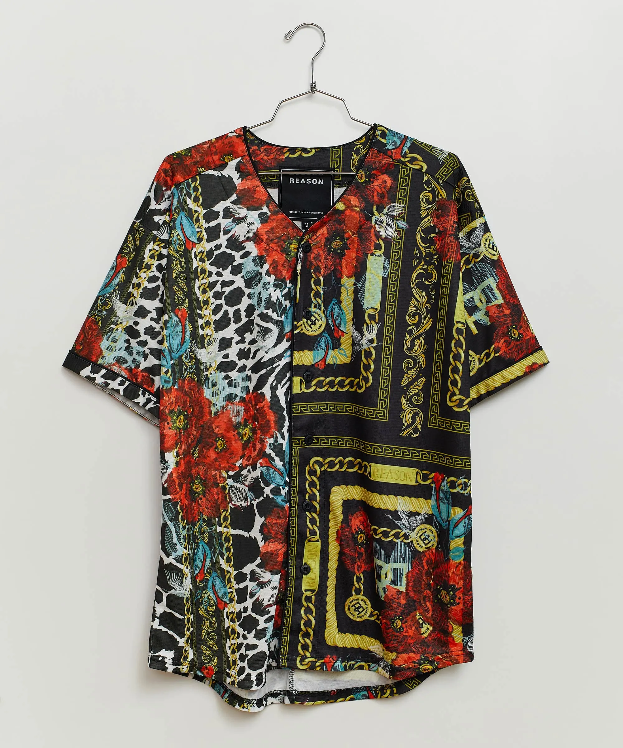 Leopard Chain Baseball Jersey