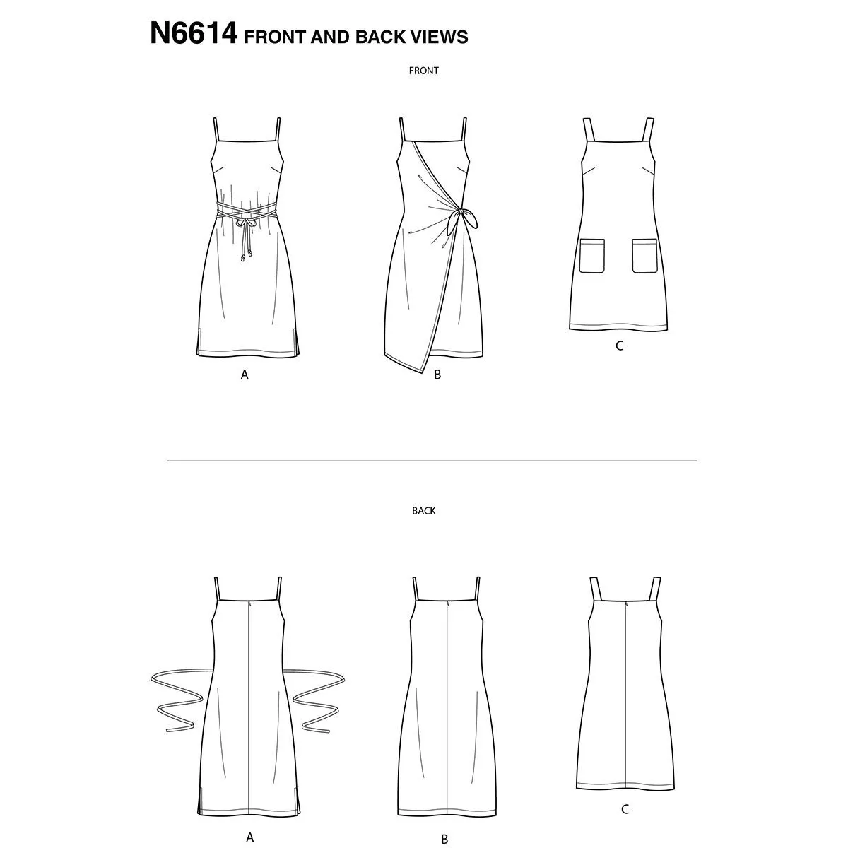 Misses Dresses New Look Sewing Pattern N6614