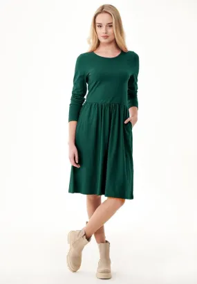 ORGANICATION Dress Jersey Deep Emerald