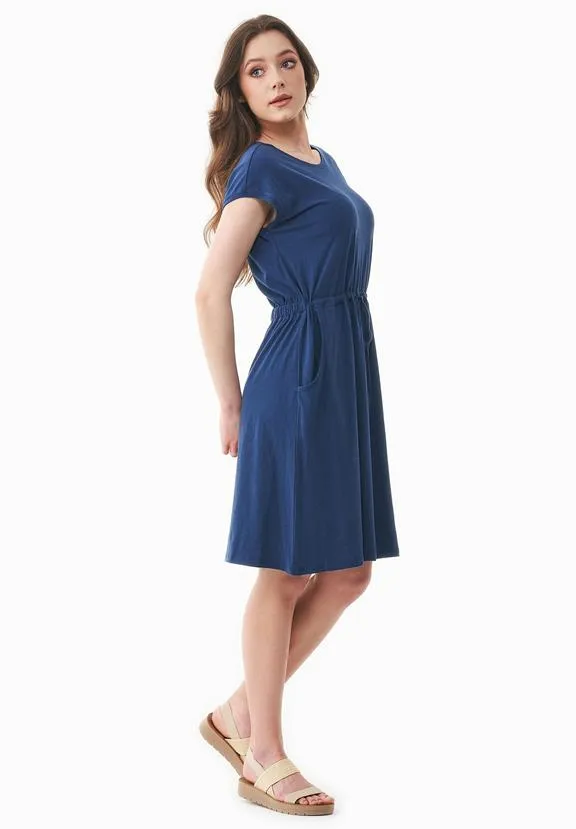 ORGANICATION Jersey Dress Navy