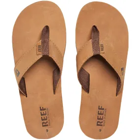 Reef Leather Smoothy Flip Flops - Bronze