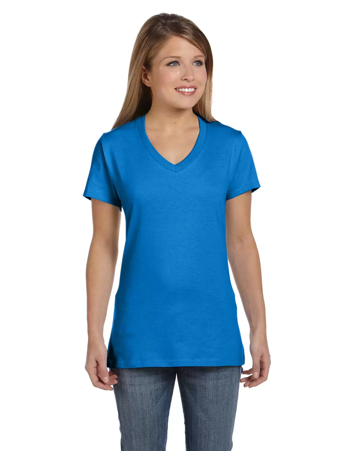 S04V Nano-T Women's V Neck T Shirts SKU: S04V