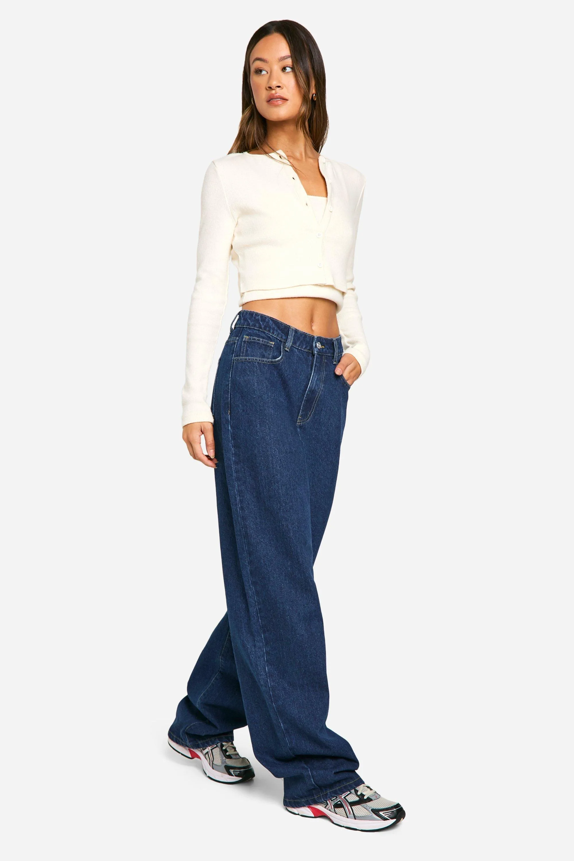 Tall Basics High Waisted Boyfriend Jeans
