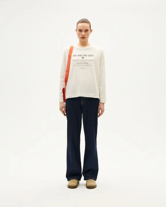 Thinking MU Jeans Dark Clean Denim Theresa