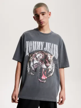 Tiger Logo Oversized Fit T-Shirt | T-Shirts | Tommy Jeans