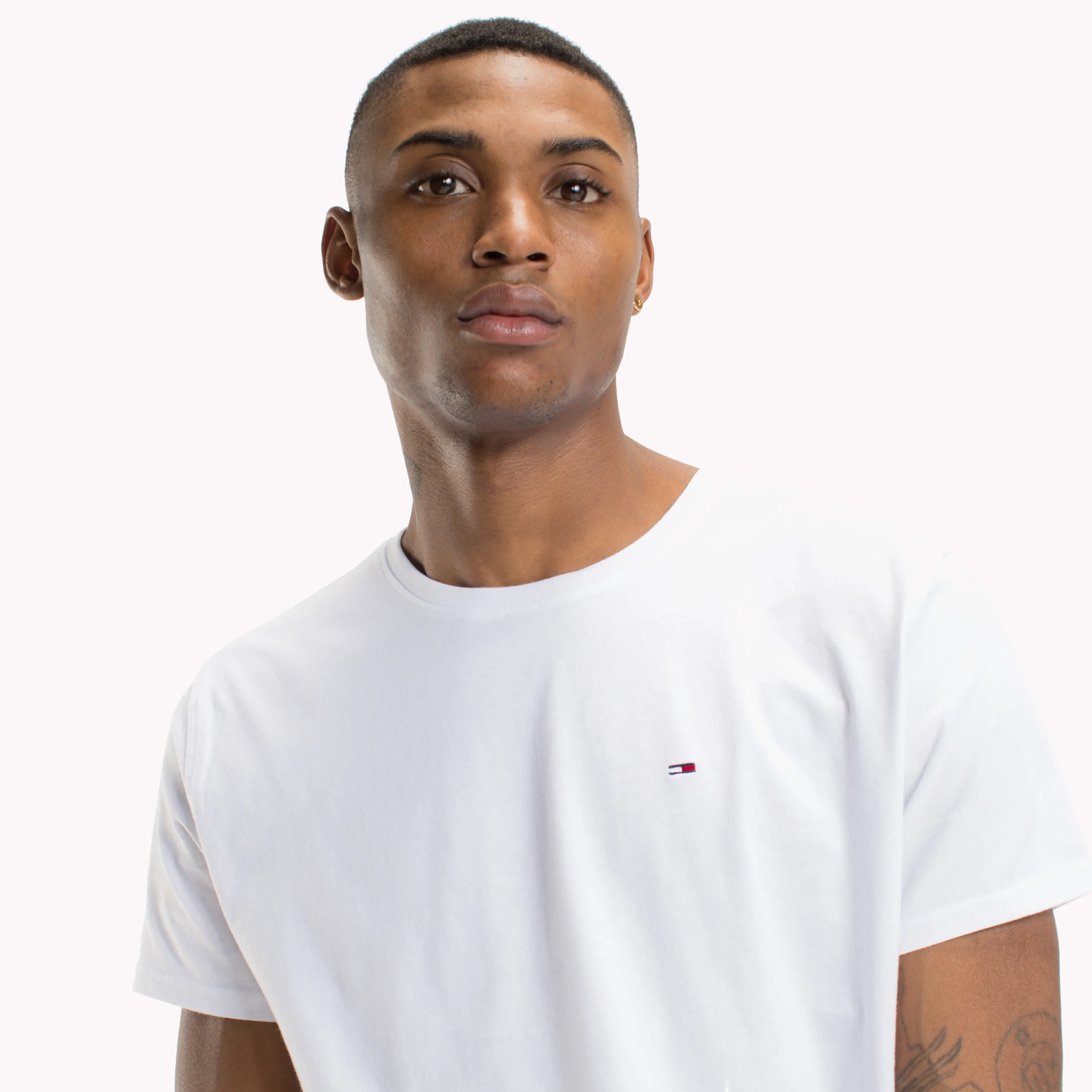 White Regular Fit Crew T-Shirt | T-Shirts | Tommy Hilfiger