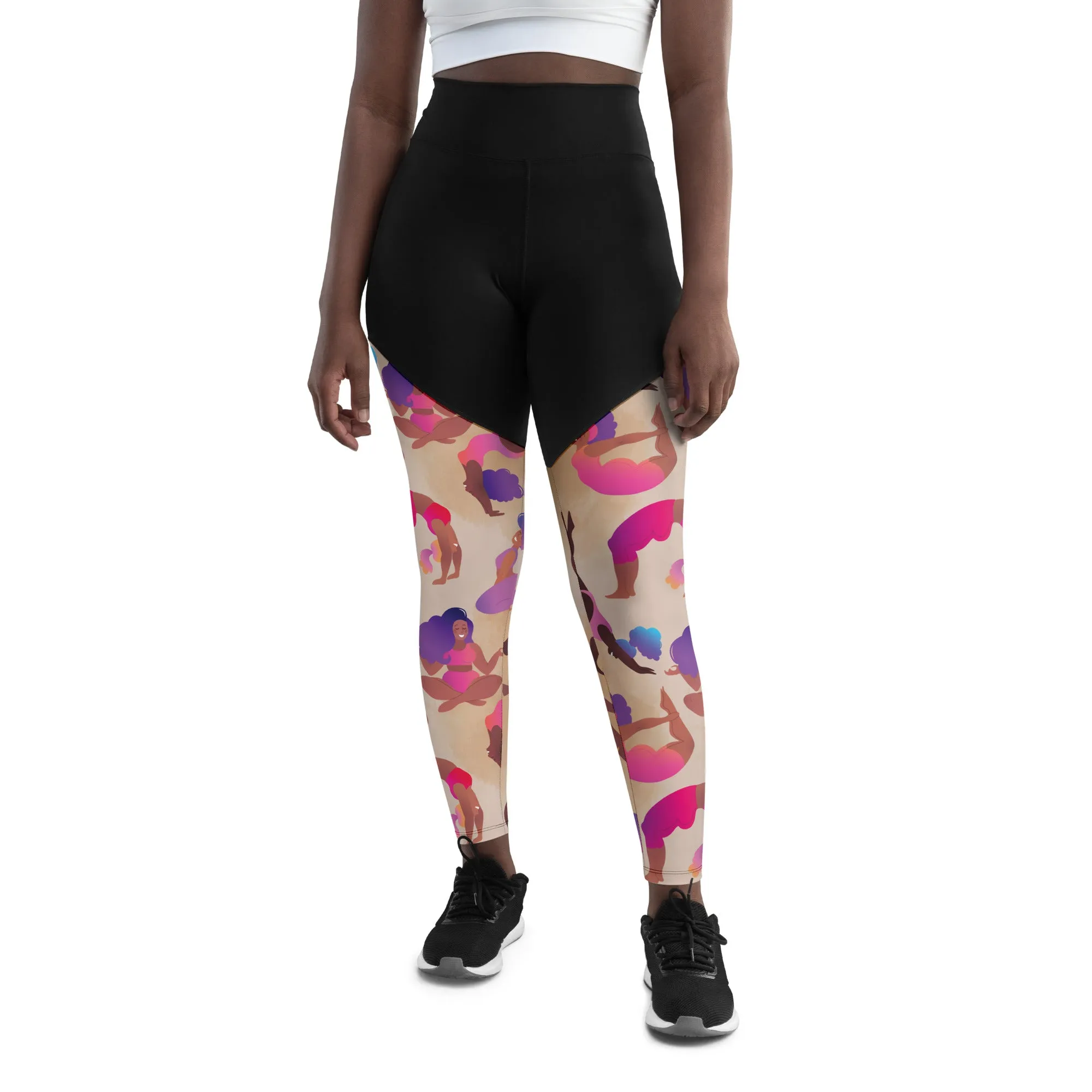 Yoga Poses Compression Leggings